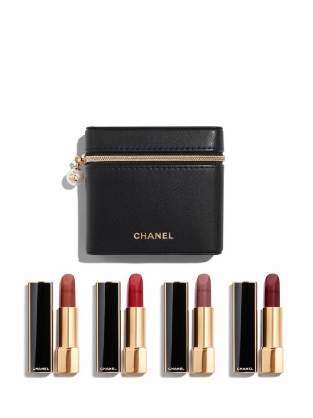 CHANEL Rouge Allure Velvet Set of 4 Luminous Matte Lipstick & case - Limited Ed.